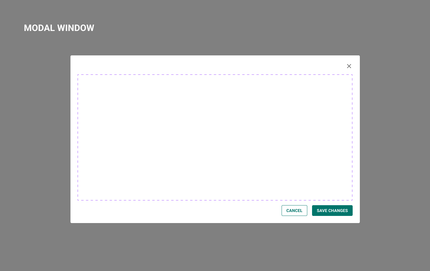 Brain in Hand modal window component documentation