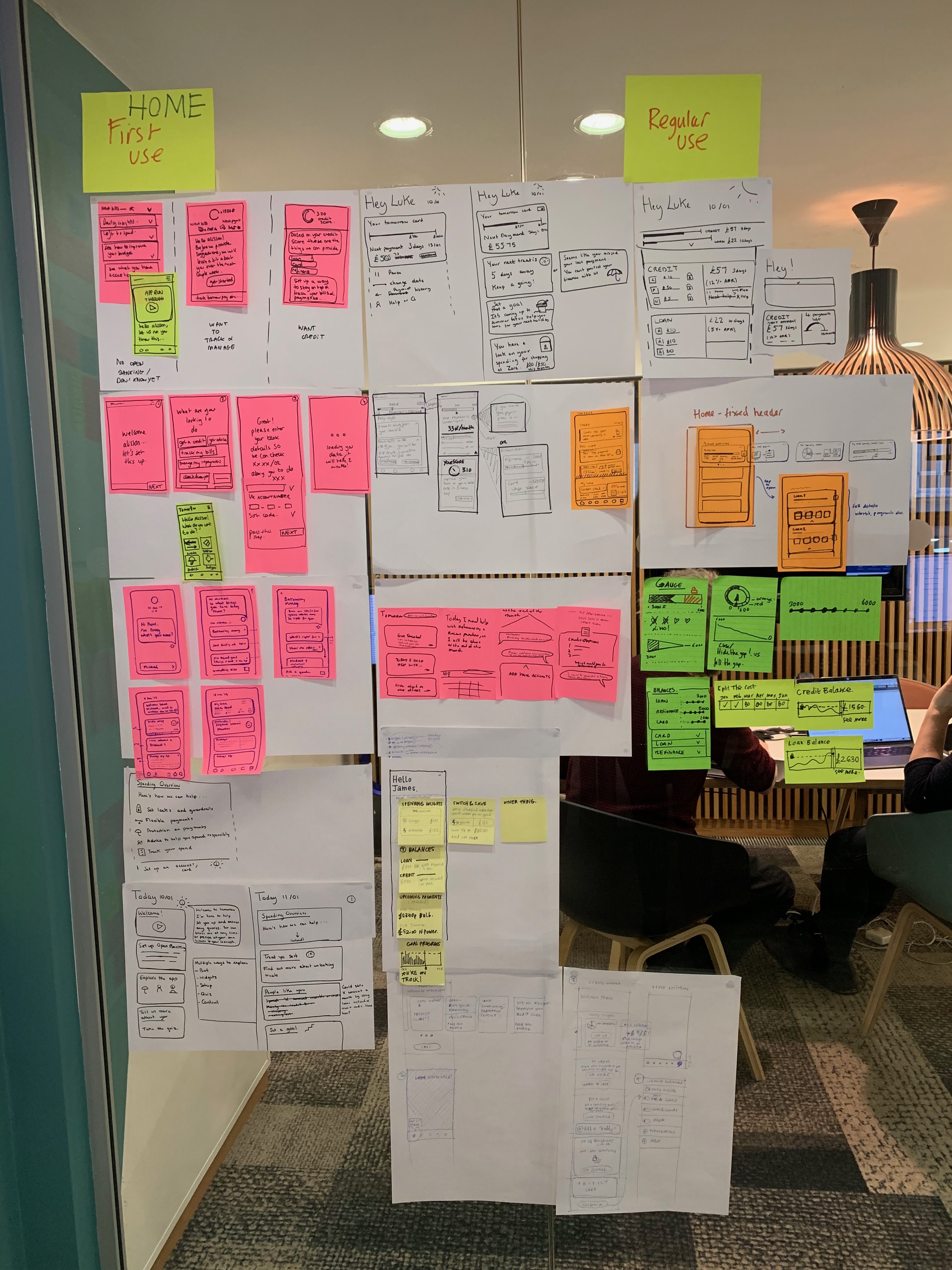Onboarding first time use versus return use scamping session notes